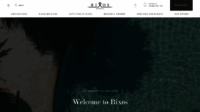 What Rixos.com website looks like in 2024 
