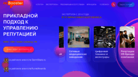 What Rebooster.ru website looks like in 2024 