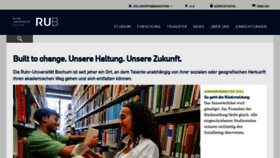What Ruhr-uni-bochum.de website looks like in 2024 