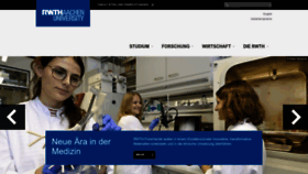 What Rwth-aachen.de website looks like in 2024 