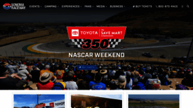 What Racesonoma.com website looks like in 2024 