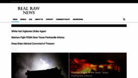 What Realrawnews.com website looks like in 2024 