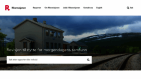 What Riksrevisjonen.no website looks like in 2024 
