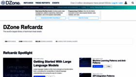 What Refcards.com website looks like in 2024 