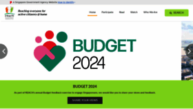 What Reach.gov.sg website looks like in 2024 