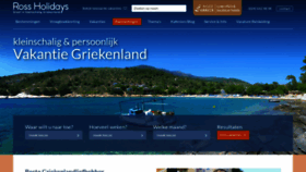 What Rossholidays.nl website looks like in 2024 