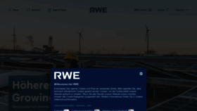 What Rwe.de website looks like in 2024 
