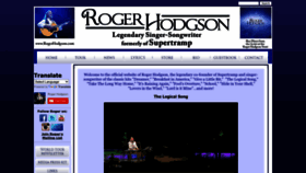 What Rogerhodgson.com website looks like in 2024 
