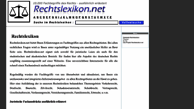 What Rechtslexikon.net website looks like in 2024 