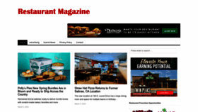 What Restaurantmagazine.com website looks like in 2024 