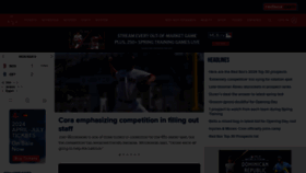 What Redsox.com website looks like in 2024 