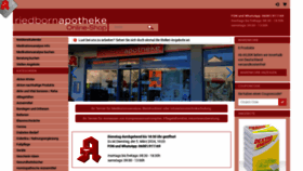 What Riedborn-apotheke.de website looks like in 2024 