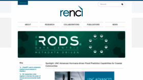 What Renci.org website looks like in 2024 