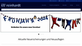What Reinhardt-verlag.de website looks like in 2024 