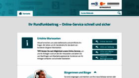 What Rundfunkbeitrag.de website looks like in 2024 