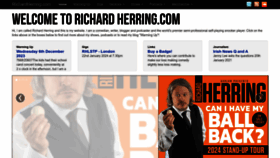 What Richardherring.com website looks like in 2024 