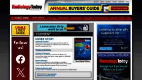 What Radiologytoday.net website looks like in 2024 