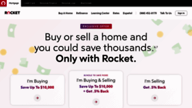 What Rocketmortgage.com website looks like in 2024 
