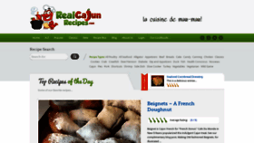 What Realcajunrecipes.com website looks like in 2024 