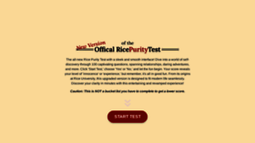 What Ricepurity-test.org website looks like in 2024 