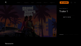 What Rockstar.com website looked like in 2024 (1 year ago)