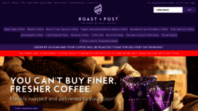 What Roastandpost.com website looks like in 2024 