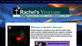What Rachelsvineyard.org website looks like in 2024 