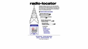 What Radio-locator.com website looks like in 2024 