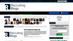 What Recruitingblogs.com website looks like in 2024 