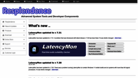 What Resplendence.com website looks like in 2024 
