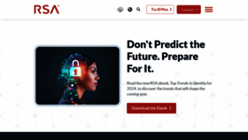 What Rsa.com website looks like in 2024 