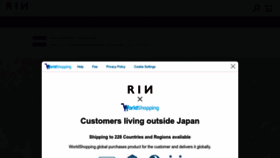 What Rin-kyo.com website looks like in 2024 