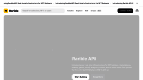 What Rarible.com website looks like in 2024 