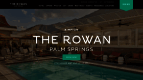 What Rowanpalmsprings.com website looks like in 2024 