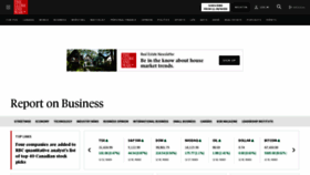 What Reportonbusiness.com website looks like in 2024 