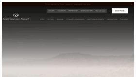 What Redmountainresort.com website looks like in 2024 