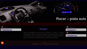 What Rocar.ro website looked like in 2011 (12 years ago)