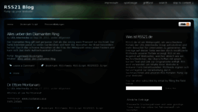 What Rss21.de website looked like in 2011 (12 years ago)