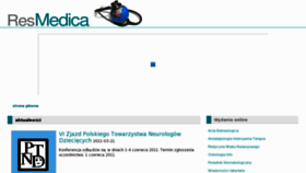 What Resmedica.pl website looked like in 2011 (12 years ago)