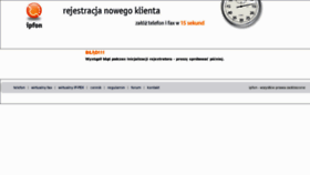 What Rejestrator.ipfon.pl website looked like in 2011 (13 years ago)