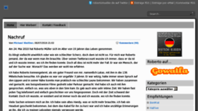 What Robertomueller.de website looked like in 2011 (12 years ago)