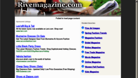 What Rivemagazine.com website looked like in 2011 (12 years ago)