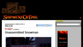 What Shipmentoffail.com website looked like in 2011 (13 years ago)