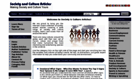 What Societyandculture.org website looked like in 2011 (13 years ago)