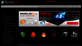 What Sprzetkom.pl website looked like in 2011 (13 years ago)