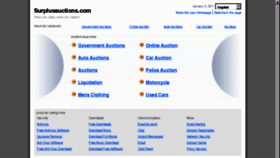 What Surplusauctions.com website looked like in 2011 (13 years ago)