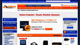 What Surpluscomputers.com website looked like in 2011 (12 years ago)
