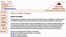 What Studerenvoormakelaar.nl website looked like in 2011 (12 years ago)