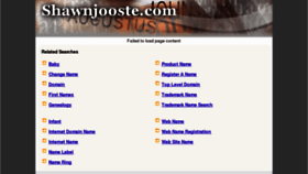What Shawnjooste.com website looked like in 2011 (12 years ago)