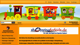 What Shoppingforkids.de website looked like in 2012 (12 years ago)